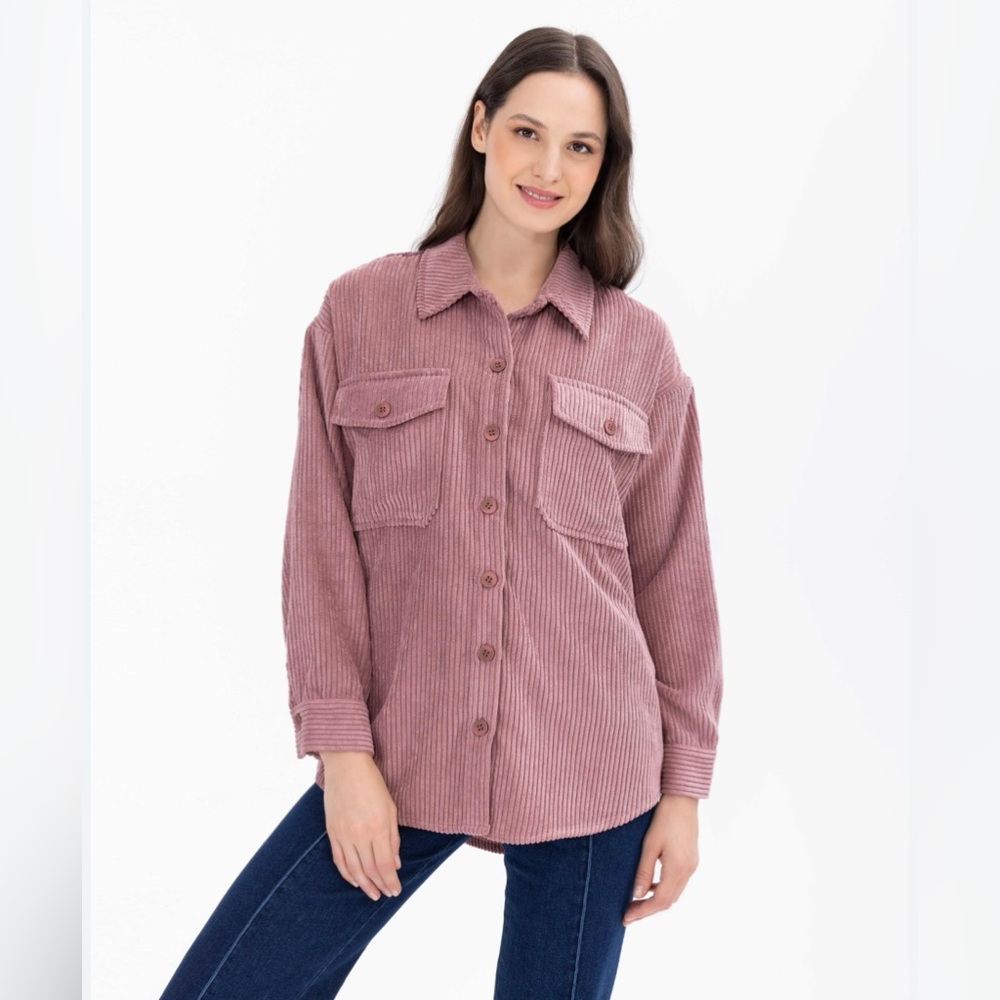 Reserve, Fairfax,‎ women’s oversized, extra small corduroy shirt, jacket